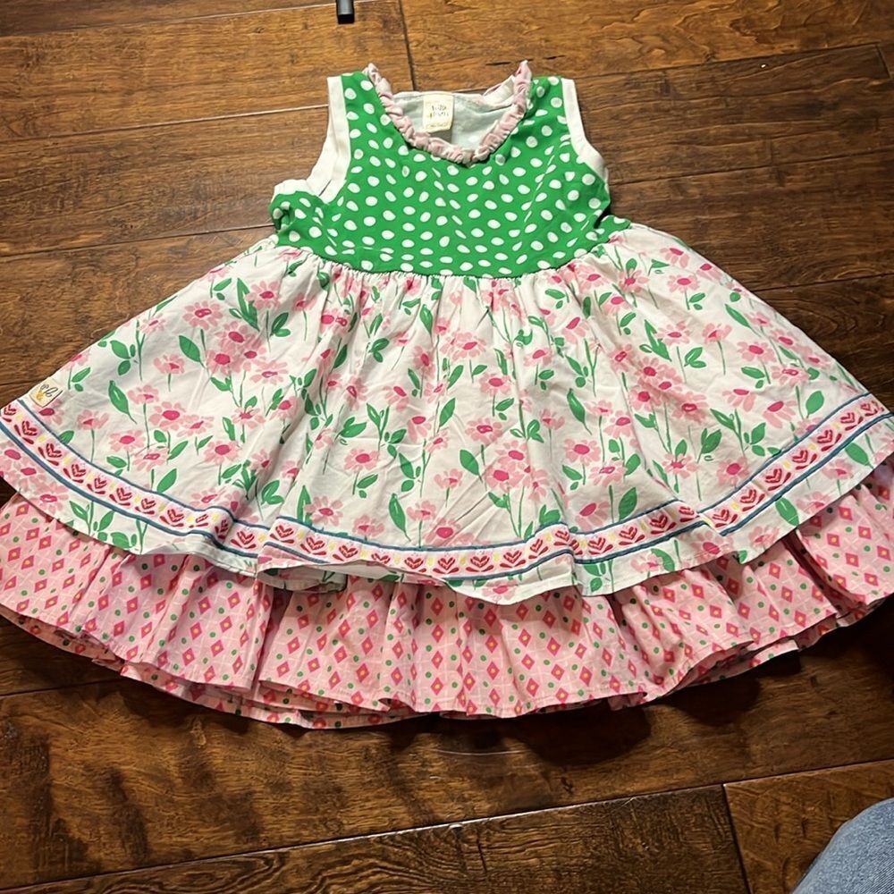 Wild Flowers La La Land Gardenia Tunic Top/Dress, size 10